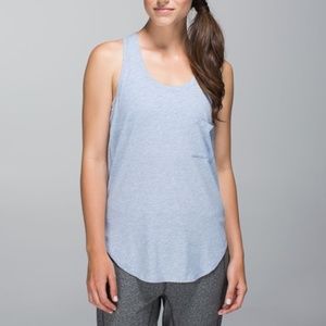 Lululemon Yogi Racer Tank Heathered Lullaby